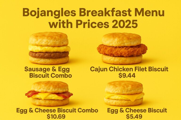 Bojangles Breakfast Menu With Prices 2025