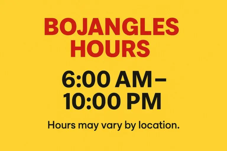 Bojangles Hours