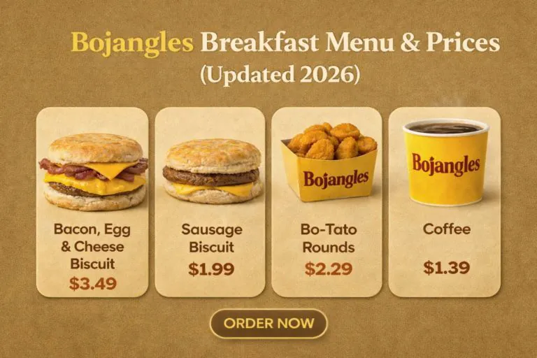 Bojangles Breakfast Menu With Prices 2026